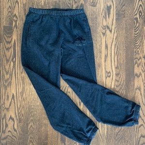 ROOTS heathered dark grey original joggers SZ SML